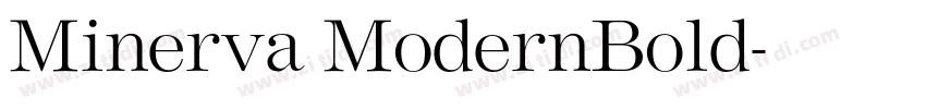 Minerva ModernBold字体转换
